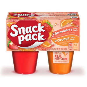 yő500~OFFN[|LzXibNpbN Xgx[IWW[V[WF 3.25IXXibNJbv 4 Snack Pack Strawberry and Orange Flavored Juicy Gels, 3.25 oz Snack Cups, 4 Count y