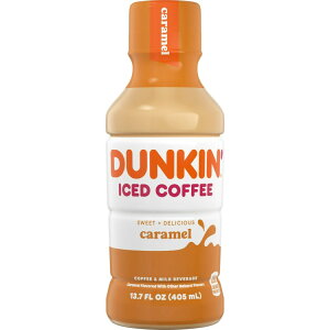 yő500~OFFN[|Lz_L ACXR[q[ L 405ml {g 1{ Dunkin' Iced Coffee Caramel Bottle, 13.7 fl oz y񂹏iz