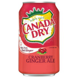 カナダドライ クランベリージンジャーエール 355ml 12パック Canada Dry Cranberry Ginger Ale, 12 fl oz, 12 pack 【お取り寄せ商品】