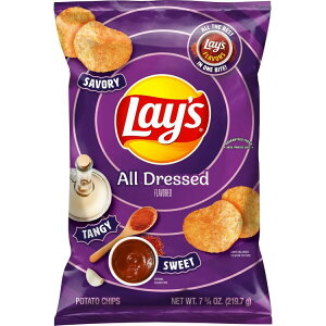���C�Y �I�[���h���X�h�|�e�g�`�b�v�X 219.7g Lays All Dressed Potato Chips 7.75 oz Bag �y�����񂹏��i�z