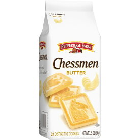 ペパリッジファーム チェスメン バタークッキー 206g （24枚入り） Pepperidge Farm Chessmen Butter Cookies, 7.25 oz Bag (24 Cookies) 【お取り寄せ商品】