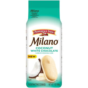 yő500~OFFN[|LzypbWt@[ ~m zCg`R[g RRibcNbL[ 198g 15 Pepperidge Farm Milano White Chocolate Coconut Flavored Cookies, 7 oz Bag y񂹏i