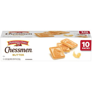 yő500~OFFN[|LzypbWt@[ `FX o^[NbL[ XibNpbN 1pbN3×10 Pepperidge Farm Chessmen Butter Cookies, 0.9 oz Snack Pack, 10 Pk y񂹏iz