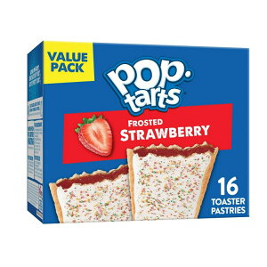 |bv^g |bv^[c tXebhXgx[ g[X^[yXg[ 768gi16j Pop-Tarts Frosted Strawberry Toaster Pastries Foods,27 oz (16 Count) y񂹏iz
