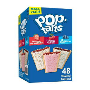 |bv^g |bv^[c oGeBpbN Xgx[ `F[ u[x[ 2.3kgi48j Pop-Tarts Variety Pack Toaster Pastries, Strawberry, Cherry, Blueberry 81.2 oz (48 Count) y񂹏iz