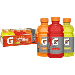 Q[^[h X|[chN C/IW/t[cp` oGeBpbN 355ml 18{ Gatorade Sports Drinks, Lemon Lime/Orange/Fruit Punch Variety Pack, 12 fl oz, 18 Count y񂹏iz