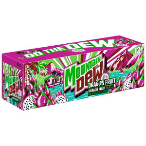 }Eef[ \[_ hSt[c 355ml 12{ Mountain Dew Soda Dragon Fruit 12 fl oz, 12 Count y񂹏iz
