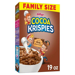 yő500~OFFN[|LzPbO RRANXs[ VA t@~[TCY `R[g 538g Kellogg's Cocoa Krispies Breakfast Cereal Family Size, Chocolatey Flavor, 19oz Box (1 Box) y񂹏iz