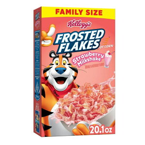yő500~OFFN[|LzPbO tXebht[NVA t@~[TCY Xgx[~NVFCN 569g Kellogg's Frosted Flakes Cereal Family Size, Strawberry Milkshake, 20.1oz Box (1 Box) y