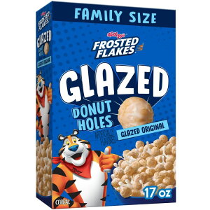 PbO tXebht[N O[Yhh[icz[ A t@~[TCY IWi 481g Kellogg's Frosted Flakes Glazed Donut Holes Cereal, Family Size, Original, 17oz Box y񂹏iz