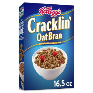 yő500~OFFN[|LzPbO NbN I[gu VA IWi 467g Kellogg's Cracklin' Oat Bran Breakfast Cereal, Family Cereal, Original, 16.5oz Box (1 Box) y񂹏iz