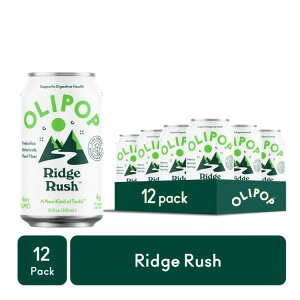 �I���|�b�v �v���o�C�I�e�B�N�X�\�[�_ ���b�W���b�V�� 355ml 12�{ OLIPOP Prebiotic Soda, Ridge Rush, 12 fl oz, 12 pack �y�����񂹏��i�z