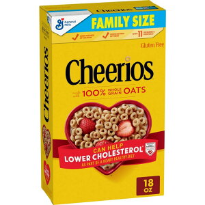 yő500~OFFN[|Lz`FIX Oet[VA t@~[TCY 18IX 510g Cheerios,Gluten Free Breakfast Cereal, Family Size, 18 oz y񂹏iz