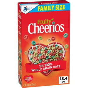 yő500~OFFN[|Lz`FIX t[eB[ Oet[ VA t@~[TCY 521g Cheerios Fruity Gluten Free Breakfast Cereal, Family Size, 18.4 oz y񂹏iz
