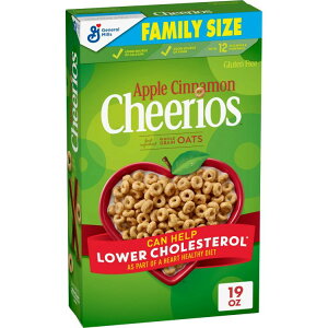 yő500~OFFN[|Lz`FIX AbvVi Oet[VA t@~[TCY 538g Cheerios, Apple Cinnamon Gluten Free Breakfast Cereal, Family Size, 19 oz y񂹏iz