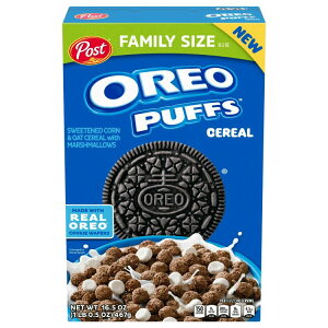 yő500~OFFN[|LzII pt VA N`[ 467g {bNX OREO PUFFS Breakfast Cereal, Crunchy 16.5 oz Box y񂹏iz
