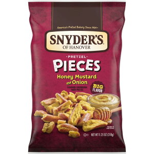 yő500~OFFN[|LzXiC_[YEIuEnm[o[ nj[}X^[hIjIvbcF 318g Snyder's of Hanover Honey Mustard & Onion Flavored Pretzel Pieces, 11.25 oz y񂹏iz