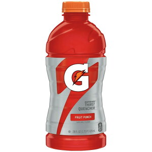 yő1040~OFFN[|LzQ[^[h T[Xg NG`[ t[cp` X|[chN 828ml Gatorade Thirst Quencher, Fruit Punch Sports Drinks, 28 fl oz Bottle y񂹏iz