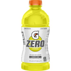 yő1040~OFFN[|LzQ[^[h [VK[ T[Xg NG`[ C X|[chN 828ml Gatorade Zero Sugar Thirst Quencher, Lemon Lime Sports Drinks, 28 fl oz Bottle y