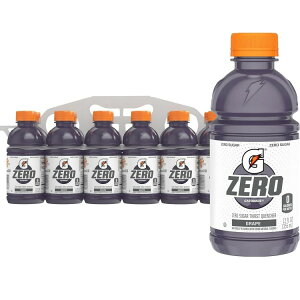 yő1040~OFFN[|LzQ[^[h [VK[ T[Xg NG`[ O[v X|[chN 355ml 12{ Gatorade Zero Sugar Thirst Quencher Grape Sports Drink, 12 fl oz, 12 Count Bottles y