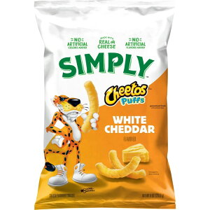 Vv[`[gX pt `[YXibN zCg`F_[ 226.8g Simply Cheetos Puffs Cheese Flavored Snacks, White Cheddar, 8 Ounce Bag y񂹏iz