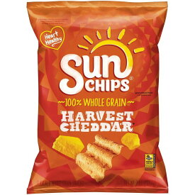サンチップス ハーベストチェダー風味 マルチグレインスナック 198.4g Sun Chips 100% Whole Grain Harvest Cheddar Flavored Multigrain Snacks, 7 Oz. 【お取り寄せ商品】