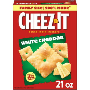 yő500~OFFN[|Lz`[YCbg zCg`F_[`[YNbJ[ xCNhXibNNbJ[ 595g Cheez-It White Cheddar Cheese Crackers, Baked Snack Crackers, 21 oz y񂹏iz