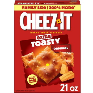 yő500~OFFN[|Lz`[YCbg GNXgg[XeB[`[Y NbJ[ xCNhXibNNbJ[ 595g Cheez-It Extra Toasty Cheese Crackers, Baked Snack Crackers, 21 oz y񂹏iz