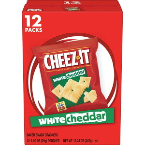 yő500~OFFN[|Lz`[YCbg zCg`F_[ xCNhXibNNbJ[ `[YNbJ[ 29g×12 Cheez-It White Cheddar Baked Snack Crackers, Cheese Crackers, 12 Count y񂹏