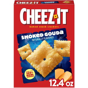 yő500~OFFN[|Lz`[YCbg X[NS[_ xCNhXibNNbJ[ `XibN 351g Cheez-It Smoked Gouda Baked Snack Crackers, Lunch Snacks, 12.4 oz y񂹏iz