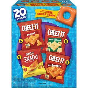 yő500~OFFN[|Lz`[YCbg oGeBpbN `[YNbJ[ xCNhXibNNbJ[ 20 Cheez-It Variety Pack Cheese Crackers, Baked Snack Crackers, 20 Count y񂹏iz