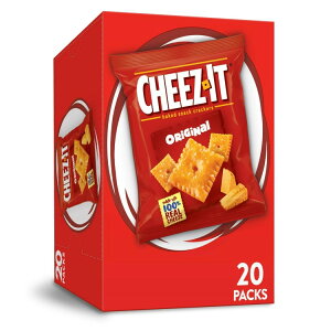 yő500~OFFN[|Lz`[YCbg IWi`[YNbJ[ xCNhXibNNbJ[ 28g×20ܓ Cheez-It Original Cheese Crackers, Baked Snack Crackers, 20 Count y񂹏iz
