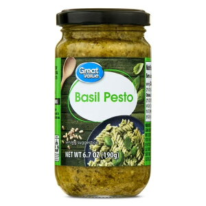 �O���[�g�o�����[ �g���f�B�V���i�� �o�W���y�X�g ��190g Great Value Traditional Basil Pesto, 6.7 oz, 3 Servings �y�����񂹏��i�z