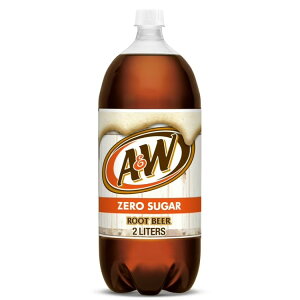 A&W �[���V���K�[ ���[�g�r�A�\�[�_�|�b�v 2L �{�g�� 1�{ A&W Zero Sugar Root Beer Soda Pop, 2 L, Bottle �y�����񂹏��i�z