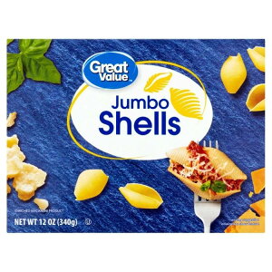 �O���[�g�o�����[ �W�����{�V�F�� �p�X�^ ��340g Great Value Jumbo Shell, 12 oz �y�����񂹏��i�z