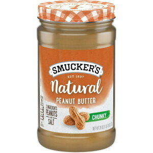 �X�}�b�J�[�Y �i�`������ �`�����L�[�s�[�i�b�c�o�^�[ 737g Smucker�fs Natural Chunky Peanut Butter, 26 oz Jar �y�����񂹏��i�z