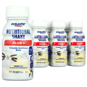 �G�N�G�[�g �o�j�� �v���X �j���[�g���V���i���V�F�C�N 237mL 6�{ Equate Vanilla Plus Nutritional Shakes, 8 FL OZ, 6 Count �y�����񂹏��i�z