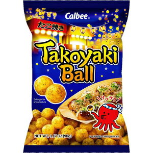 �J���r�[ �����Ă��{�[�� �R�[���p�t �a��BBQ�\�[�X 90g Calbee Takoyaki Ball Flavored Corn Puffs Japanese-Style BBQ Sauce 3.17oz �y�����񂹏��i�z