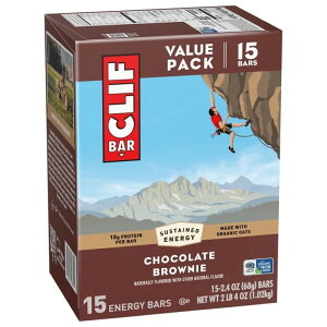 �N���t�o�[ �G�i�W�[�v���e�C���o�[ �`���R���[�g�u���E�j�[ 15�{�� CLIF BAR Energy Protein Bars, Chocolate Brownie, 15ct �y�����񂹏��i�z
