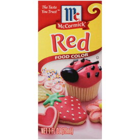 マコーミック フードカラー レッド 29ml McCormick Red Food Color, 1.0 fl oz Box 【お取り寄せ商品】