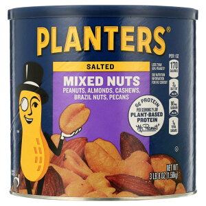 yő500~OFFN[|Lzv^[Y ~bNXibc 1.58kg LjX^[ PLANTERS Salted Mixed Nuts 56 oz Canister y񂹏iz