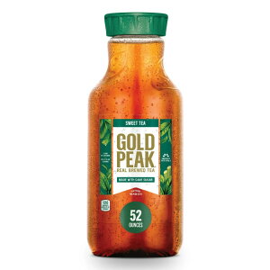yő500~OFFN[|LzS[hs[N Au[heB[ P[VK[ ubNACXeB[ 1.53L 1{ Gold Peak Real Brewed Tea Sweet Black Iced Tea Drink, 52 fl oz y񂹏iz