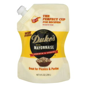 �f���[�N�X ���A���}���l�[�Y 227g �X�N�C�[�Y�p�E�` Duke's Real Mayonnaise, 8 oz Squeeze Pouch, Tailgate, Camping, Smooth & Creamy Mayo �y�����񂹏��i�z