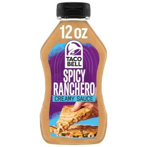 �^�R�x�� �N���[�~�[ �X�p�C�V�[ �����`�F�� �\�[�X Taco Bell Creamy Spicy Ranchero Sauce, 12 oz Bottle �y�����񂹏��i�z