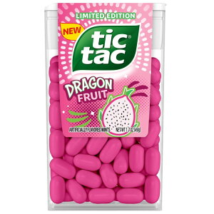 [�����]�`�b�N�^�b�N �h���S���t���[�c�n�[�h�L�����f�B�~���g 49g TIC TAC Dragon Fruit Hard Candy Mints, 1.7oz Single Pack �y�����񂹏��i�z