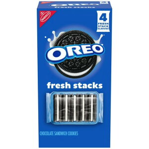 �I���I �t���b�V���X�^�b�N�X �T���h�C�b�`�N�b�L�[ 4�ܓ��� OREO Fresh Stacks Chocolate Sandwich Cookies 8.05 oz 4 Multi Snack Packs �y�����񂹏��i�z