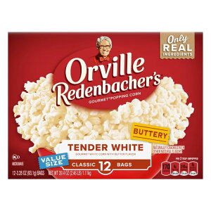 �I�[�r�� ���f���o�b�J�[�Y �d�q�����W�p�|�b�v�R�[�� �z���C�g�R�[�� 12���� Orville Redenbacher�fs Microwave Popcorn White Corn, 3.28 oz., 12-Count �y�����񂹏��i�z