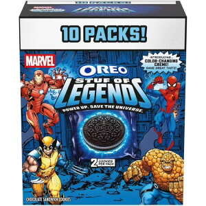 [�����]�}�[�x�� �I���I �X�^�t�I�u���W�F���Y �X�y�V�����G�f�B�V���� 10�� MARVEL OREO Stuf of Legends Cookies, Special Edition, 10 Snack Packs �y�����񂹏��i�z
