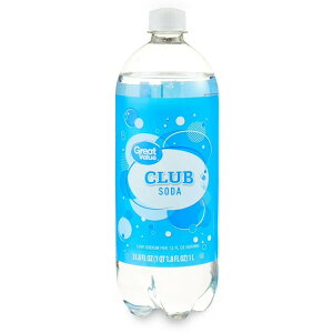 �O���[�g�o�����[ ��i�g���E�� �N���u�\�[�_ �X�p�[�N�����O�E�H�[�^�[ 1L Great Value Low Sodium Club Soda Sparkling Water, 33.8 fl oz Bottle �y�����񂹏��i�z