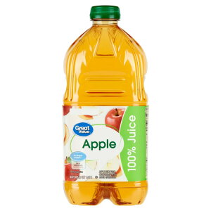�y�E�H���}�[�g�u�����h�z�O���[�g�o�����[ 100%�A�b�v���W���[�X 1.89L Great Value No Added Sweeteners 100% Apple Juice, 64 fl oz �y�����񂹏��i�z